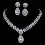 Luxury Charm Fine Jewelry Gift Zircon Earrings Fashion Jewelry Necklaces Jewelry Sets