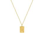 N0407 Fashion 18k Gold Plated Heart Pendant Necklace Statement Stainless Steel Jewelry For Women