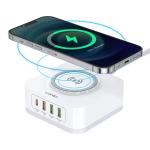LDNIO New Products Phone Accessories Portable Custom Mobile Phone Fast Wireless Charger Pad for Phone and Android Charging
